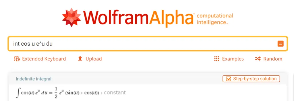 500px Intégrale cos u sin^u du - Wolfram Alpha