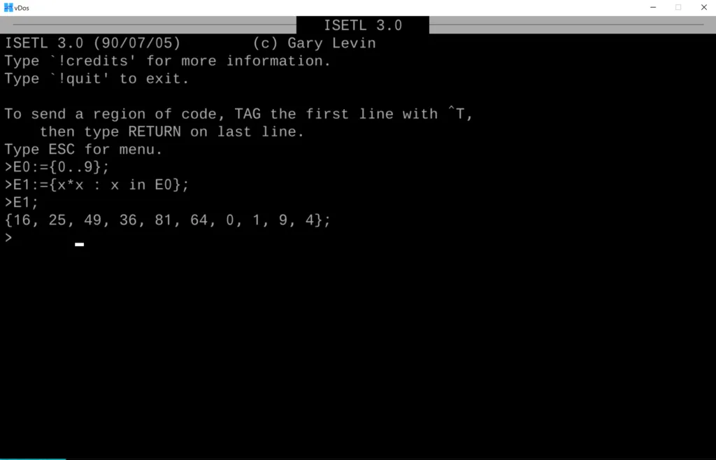 500px ISETL 3.0 MS-DOS